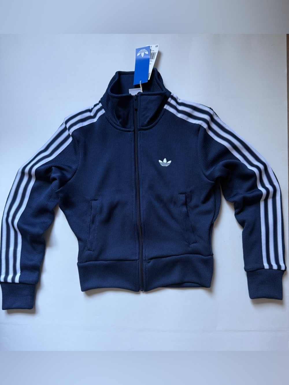 Adidas Originals [XS] Firebird Knit Track Jacket Navy JY2614 - Picture 7 of 14